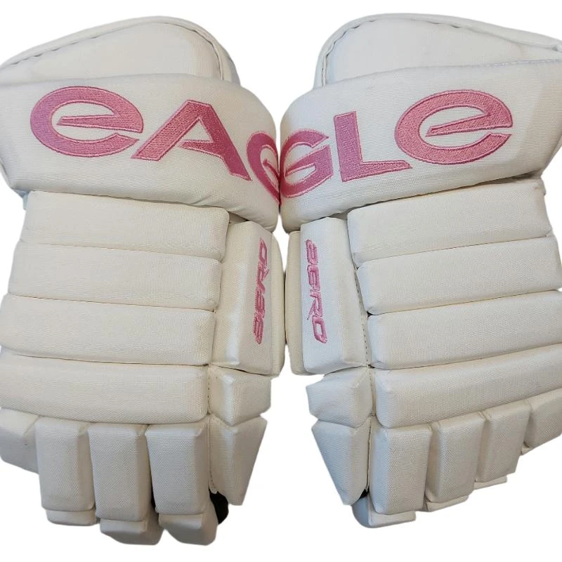 Eagle Custom Aero White & Pink Gloves - Senior 4 Eagle Custom Aero White & Pink Gloves - Senior - Image 2