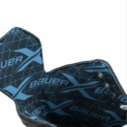 Bauer X Hockey Skates - Junior (2023) -Hockeyvancouver Bauer Hockey Skates Bauer X Junior 2023 Black Blue close up of opening