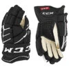 CCM JetSpeed 370 Hockey Gloves - Junior -Hockeyvancouver CCM Hockey Protective Gear CCM JetSpeed FT370 Hockey Gloves Junior Black White HG370JR