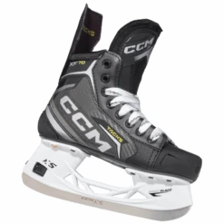 CCM Tacks XF 70 Hockey Skates - Junior (2024) -Hockeyvancouver CCM Hockey Skates CCM Tacks XF 70 Junior 2024 Black side facing lower right