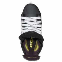 CCM Tacks XF 70 Hockey Skates - Junior (2024) -Hockeyvancouver CCM Hockey Skates CCM Tacks XF 70 Junior 2024 Black top of right skate facing up