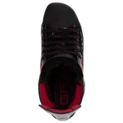 Graf Ultra G3075 Hockey Skates - Senior -Hockeyvancouver Graf Hockey Skates Graf Ultra G3075 Senior Black Red top facing up