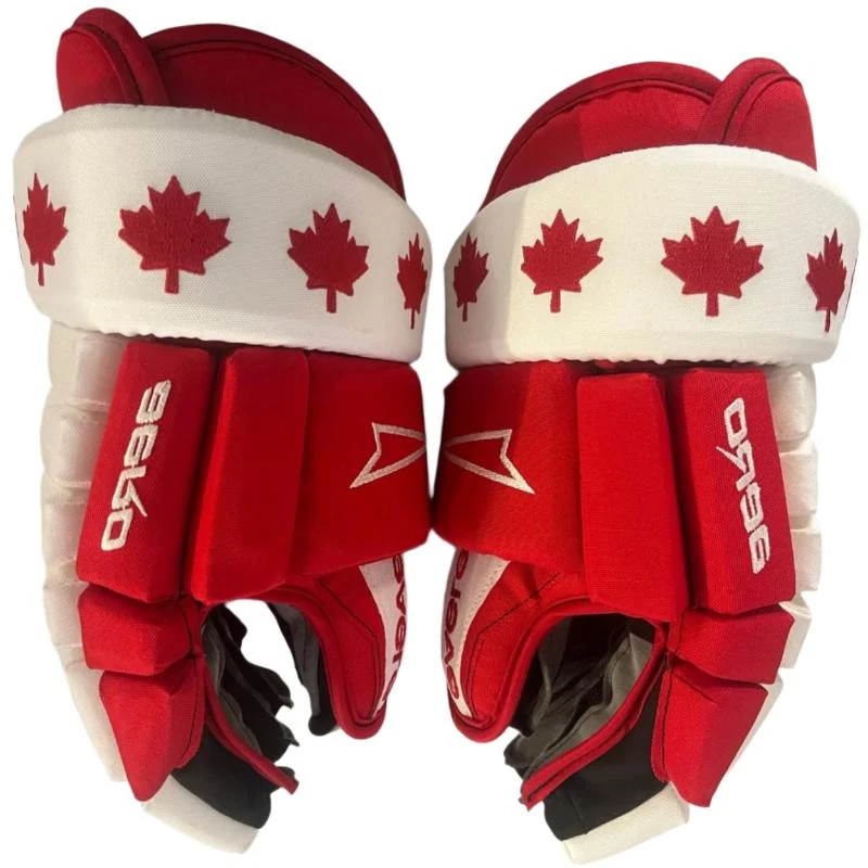 Eagle Aero Red/White Canada Custom Gloves - Senior 3 Eagle Aero Red/White Canada Custom Gloves - Senior