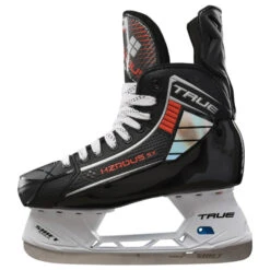 True HZRDUS 5X Hockey Skates - Senior -Hockeyvancouver TRUE Hockey Skates TRUE HZRDUS 5X Senior Black Orange side facing left