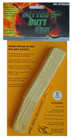 Better Butt End Hockey Stick Plug -Hockeyvancouver better butt end nine degree