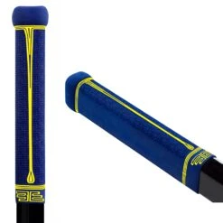 ButtEndz Fusion Z Hockey Stick Grip -Hockeyvancouver blue yellow drip